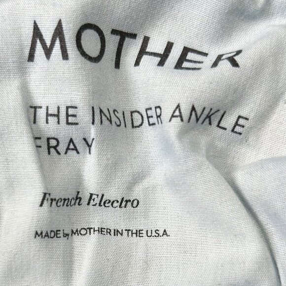 Mother The Insider Ankle Fray 25 Dark Wash Designer Casual Office - Picture 3 of 5